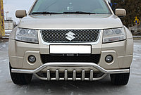 Защита переднего бампера волна+акула d53/42 ПапаТюнинг для Suzuki Grand Vitara 3D 2005-2012