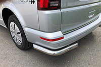 Защита заднего бампера угловая d60 ПапаТюнинг для Volkswagen T6 2015-2020