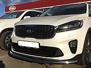 Защита переднего бампера d60 ПапаТюнинг для Kia Sorento Prime 2018-