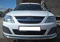 Защита переднего бампера d60 ПапаТюнинг для Lada Largus 2012-