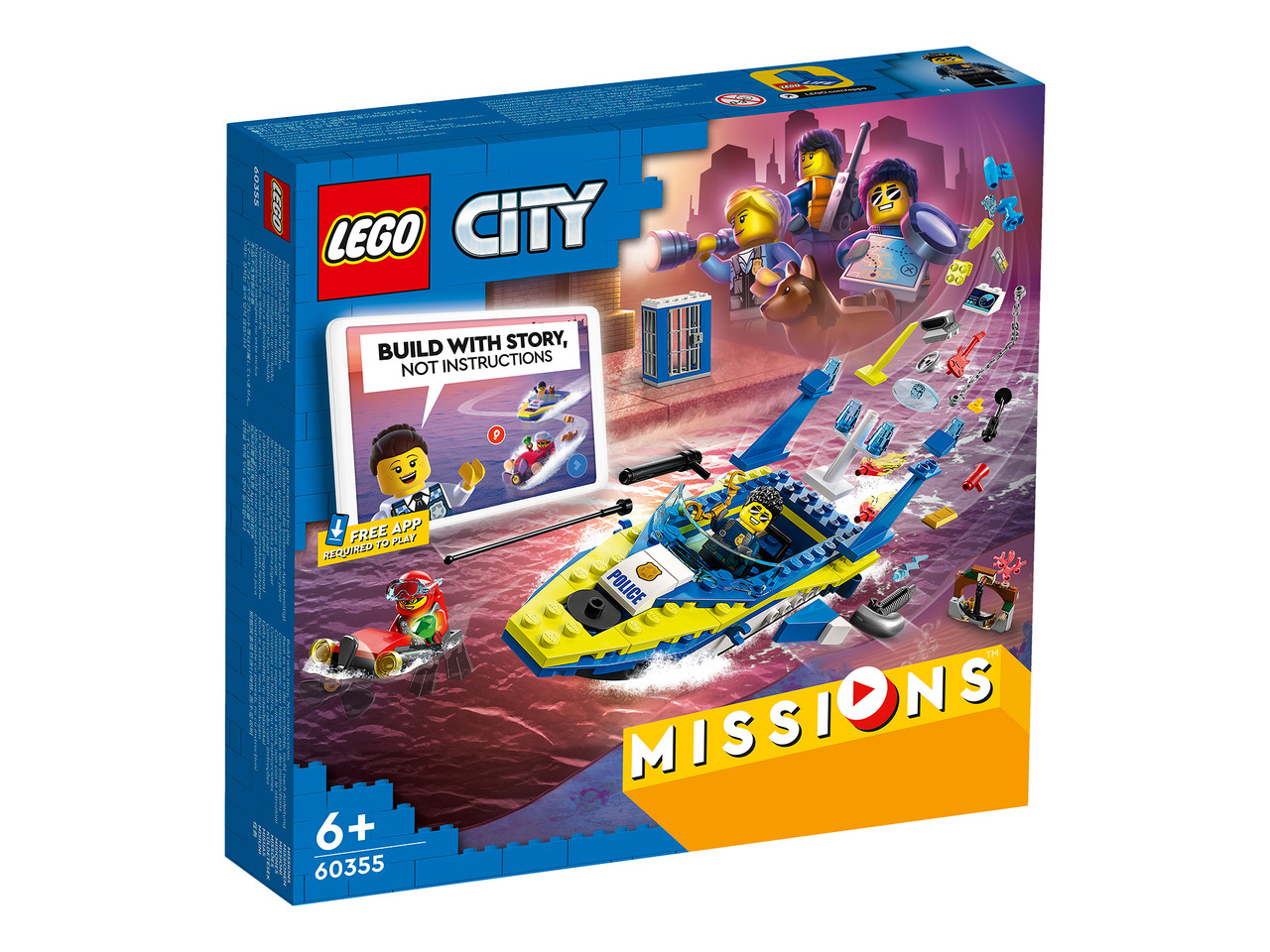 LEGO City 60355 Детективные миссии водной полиции, конструктор ЛЕГО - фото 2 - id-p105205934