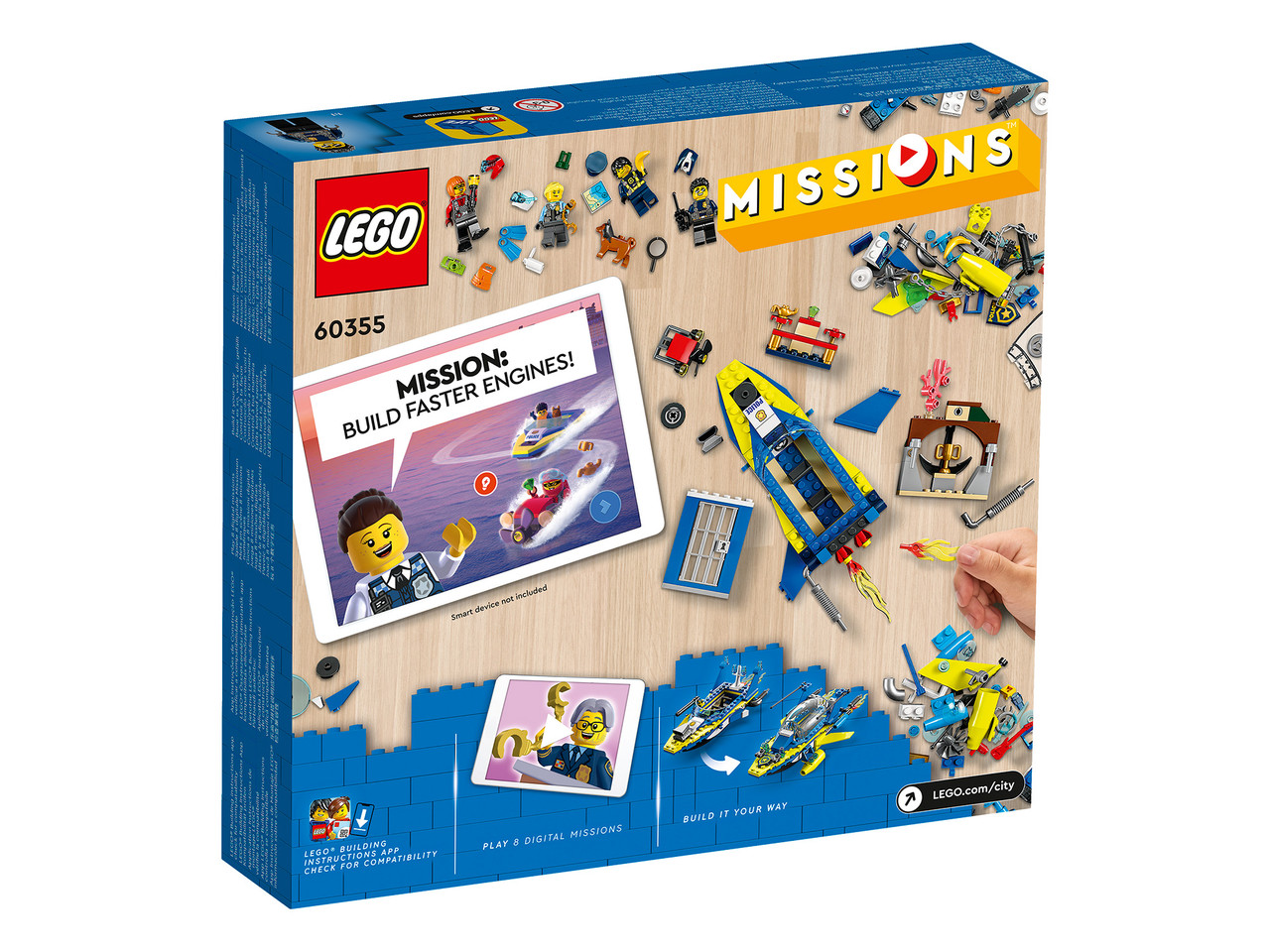LEGO City 60355 Детективные миссии водной полиции, конструктор ЛЕГО - фото 3 - id-p105205934