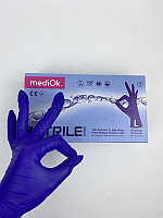 Перчатки нитриловые MediOk неопудренные, ИНДИГО, размер L уп 50 пар (пачки)