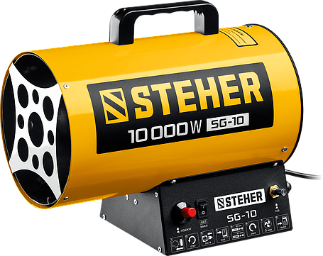 Газовая тепловая пушка STEHER, 10 кВт до 100кв.м (SG-10), фото 1