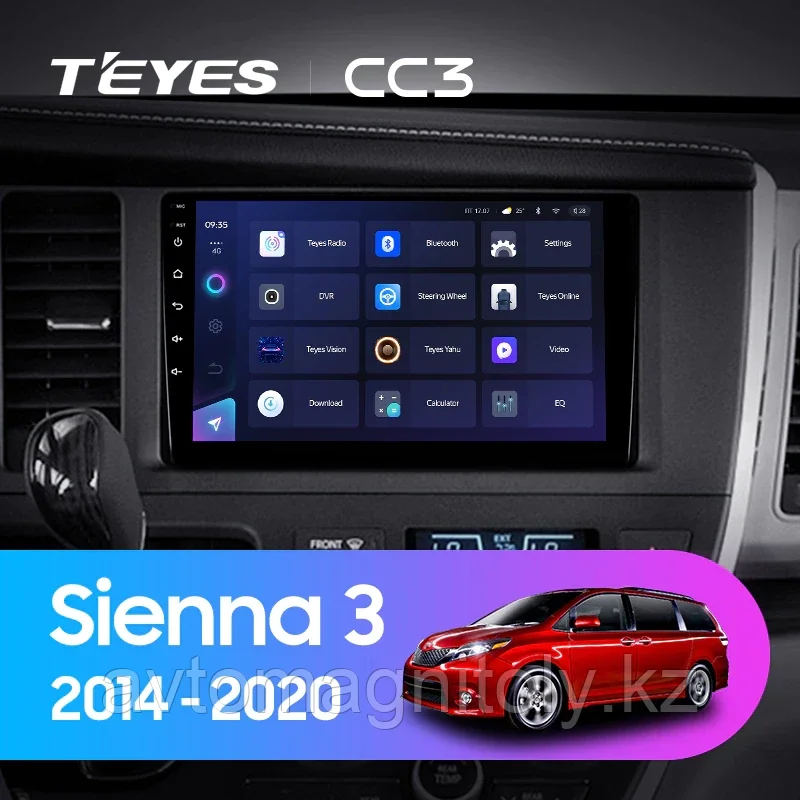 Автомагнитола Teyes CC3 3GB/32GB для Toyota Sienna 2014-2020