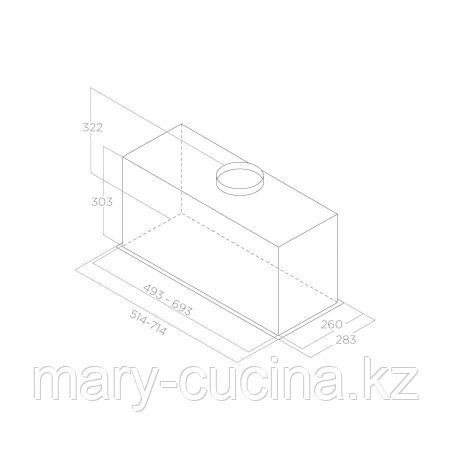 Встраиваемая вытяжка Elica Lane MBL/A/72 - фото 2 - id-p105246697