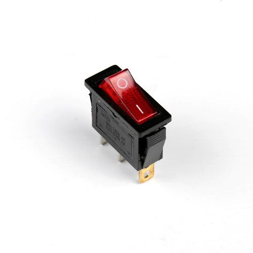 Кнопка - выключатель, прямоугольный, с подсветкой (комплект из 10 шт ...