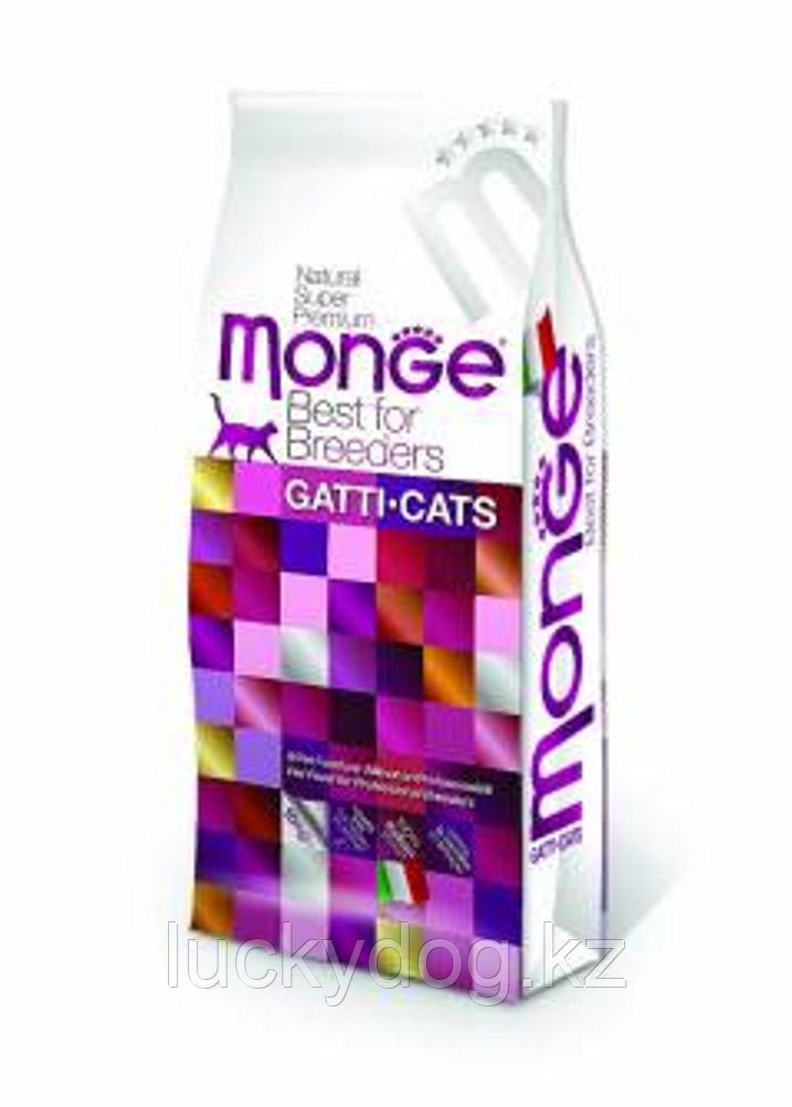 Monge HAIRBALL CAT Суперпремиум Сухой корм для выведения шерсти из желудка, 10кг