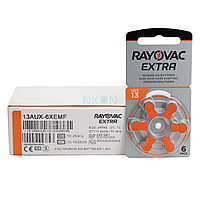 Батарейка для слуховых аппаратов Rayovac Extra 13 (Воздушно-цинковая)