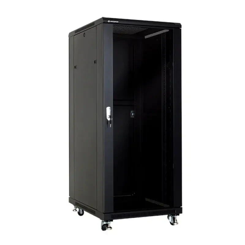LinkBasic NCB 32U 600*800*1600, Шкаф серверный, цвет чёрный, передняя дверь стеклянная (тонированная) - фото 1 - id-p69657268