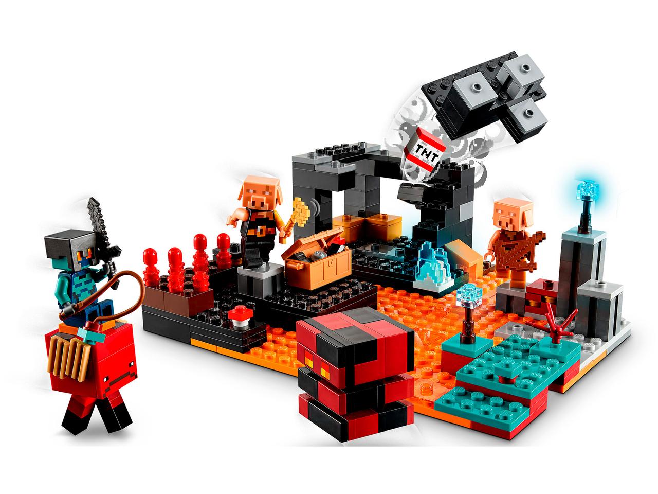 LEGO Minecraft 21185 Бастион Нижнего мира, конструктор ЛЕГО - фото 8 - id-p105253149