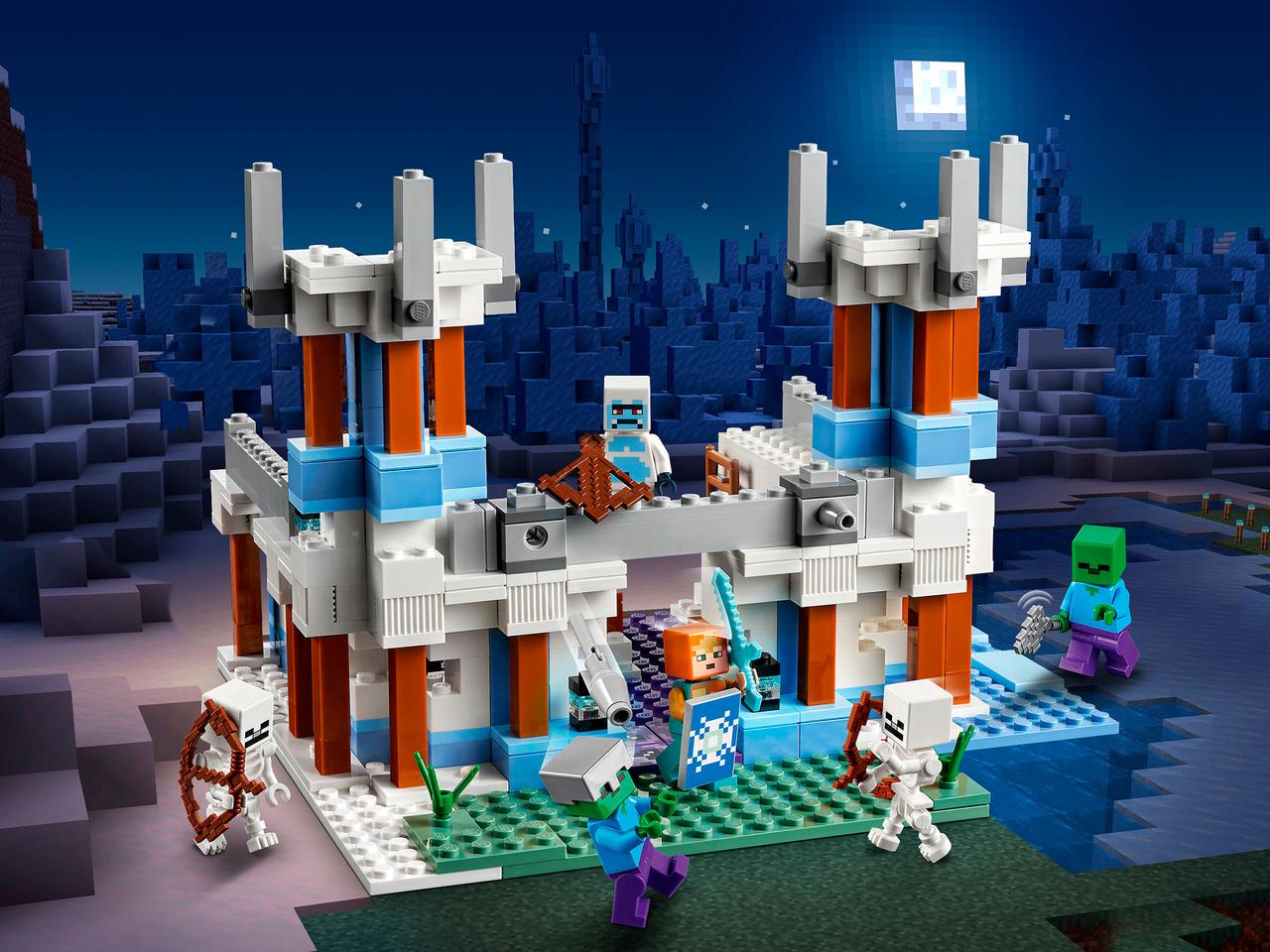 LEGO Minecraft 21186 Ледяной замок, конструктор ЛЕГО - фото 1 - id-p105253216