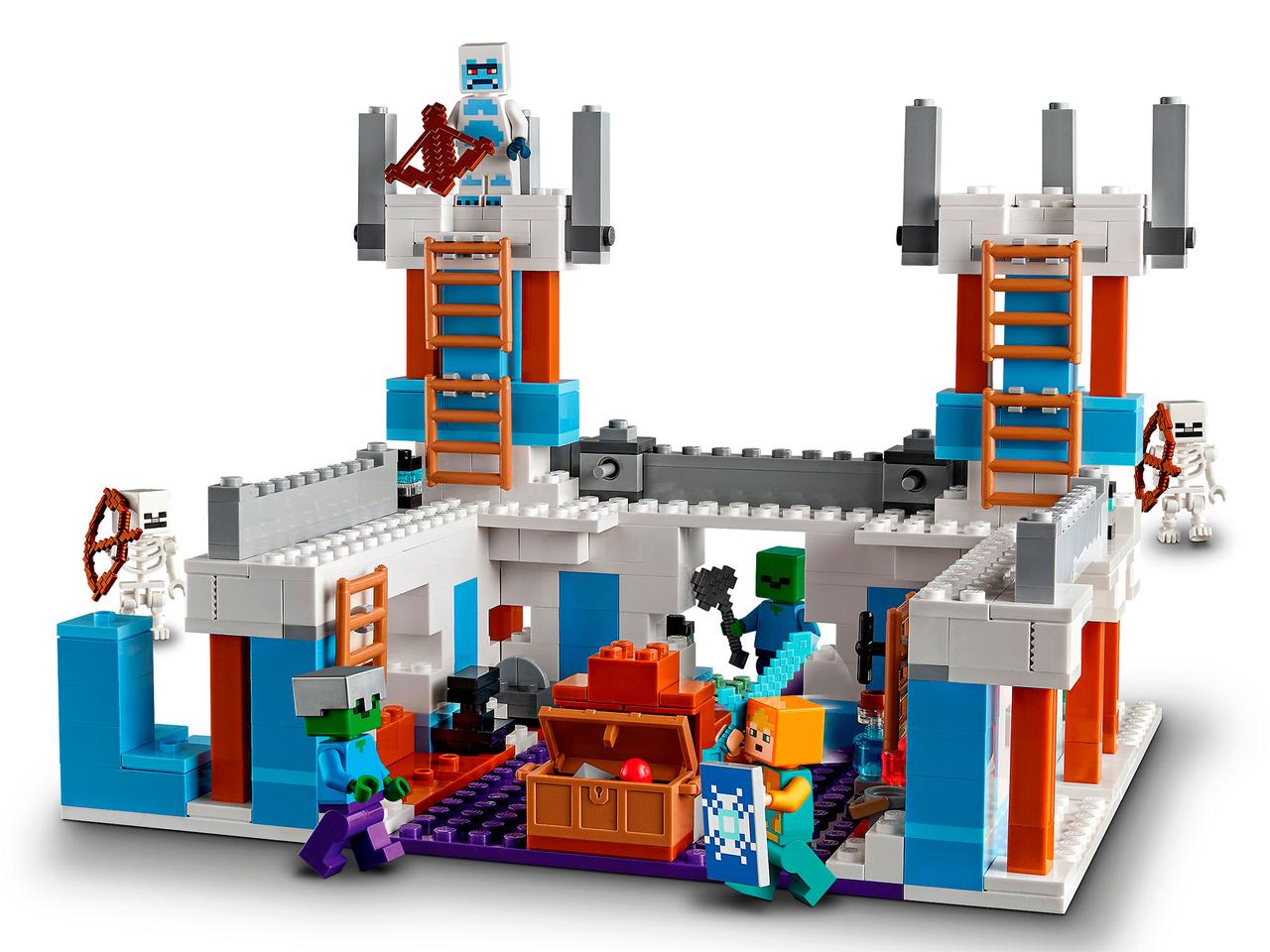 LEGO Minecraft 21186 Ледяной замок, конструктор ЛЕГО - фото 4 - id-p105253216