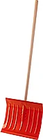 Снеговая лопата СИБИН ЛС-430 430мм стальная с деревянным черенком ЦЕНУ УТОЧНЯЙТЕ