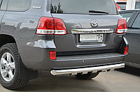 Защита заднего бампера G d76 ПапаТюнинг для Toyota Land Cruiser 200 2007-2011