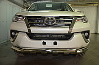 Защита переднего бампера (G) d76 ПапаТюнинг для Toyota Fortuner 2017-