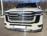 Защита переднего бампера (G) d76 ПапаТюнинг для Toyota Land Cruiser 300 (Юбилейная) 2021-