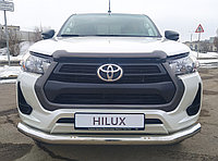 Защита переднего бампера d76 ПапаТюнинг для Toyota Hilux 2020-