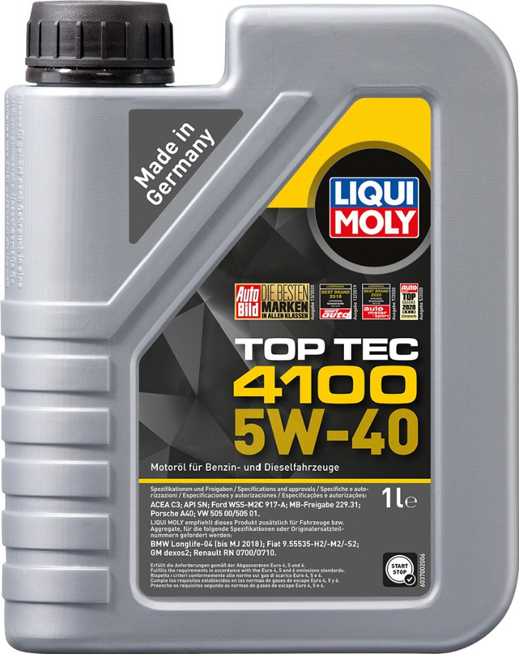 LIQUI MOLY Top Tec 4100 5W-40 1л
