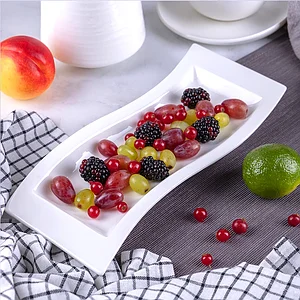 Блюдо прямоугольное 28 см Royal White TU0162 TUDOR (HoReCa)