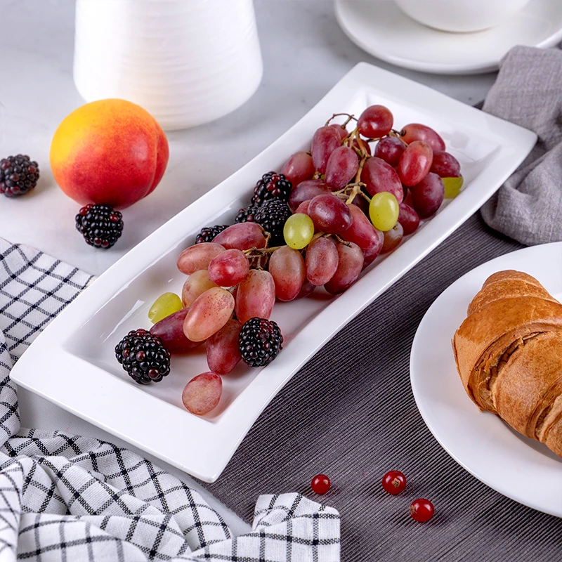 Блюдо прямоугольное 33 см Royal White TU0161 TUDOR, фото 1