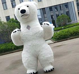 Ростовая кукла Белый медведь 3 метра