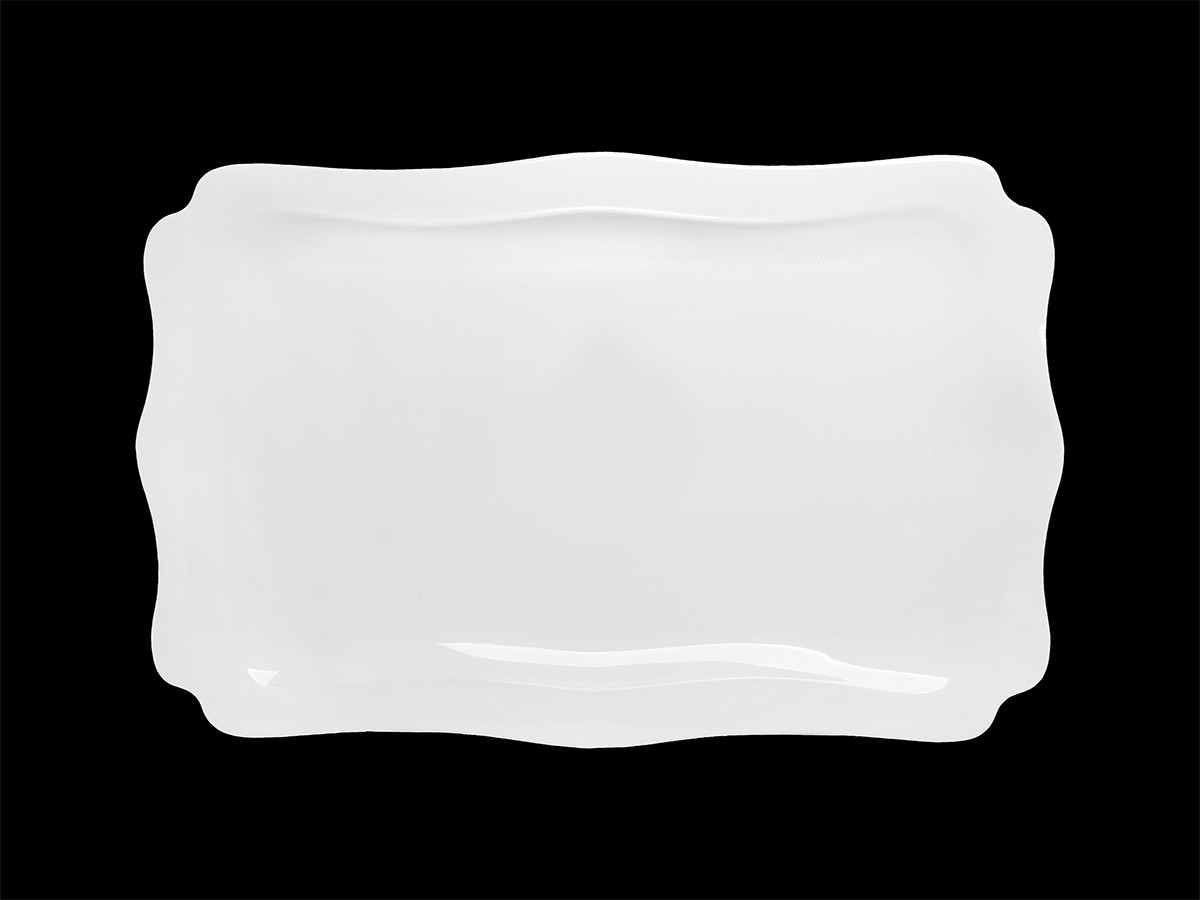 Блюдо прямоугольное 41х27 см Royal White TU1896-1 / TUDOR - фото 1 - id-p105259497