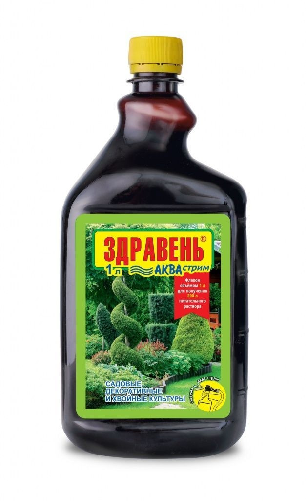Здравень АКВА-Стрим САДОВЫЕ, ДЕКОРАТИВНЫЕ И ХВОЙНЫЕ 1л 6шт/м (ВХ) (упак ...