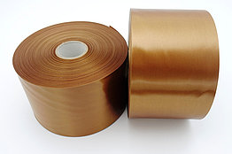 Текстильная сатиновая лента 100мм/200м Golden Brown 846