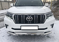 Защита переднего бампера (G) d76 ПапаТюнинг для Toyota Land Cruiser Prado 150 2017-