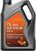 Трансмиссионное масло S-OIL ATF Dexron III 4 л