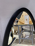 Овальное зеркало в черной раме из МДФ 720х420 мм, фото 3
