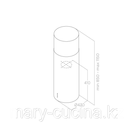 Вытяжка Островная Elica Tube Pro Island WH MAT/A/43 - фото 2 - id-p105262099