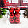 Новогодние елочные шарики глянцевые красные HM-4 12 шт 4 см, фото 2