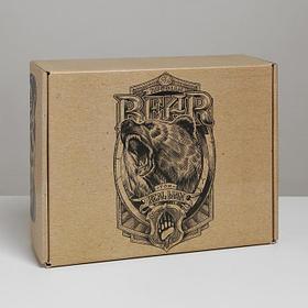 Коробка складная «Real man», 27 × 21 × 9 см