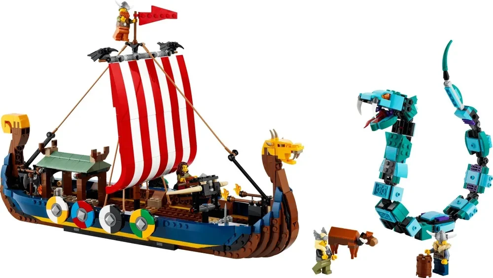 Конструктор LEGO Creator Корабль викингов и Мидгардский змей 31132 - фото 2 - id-p105264219