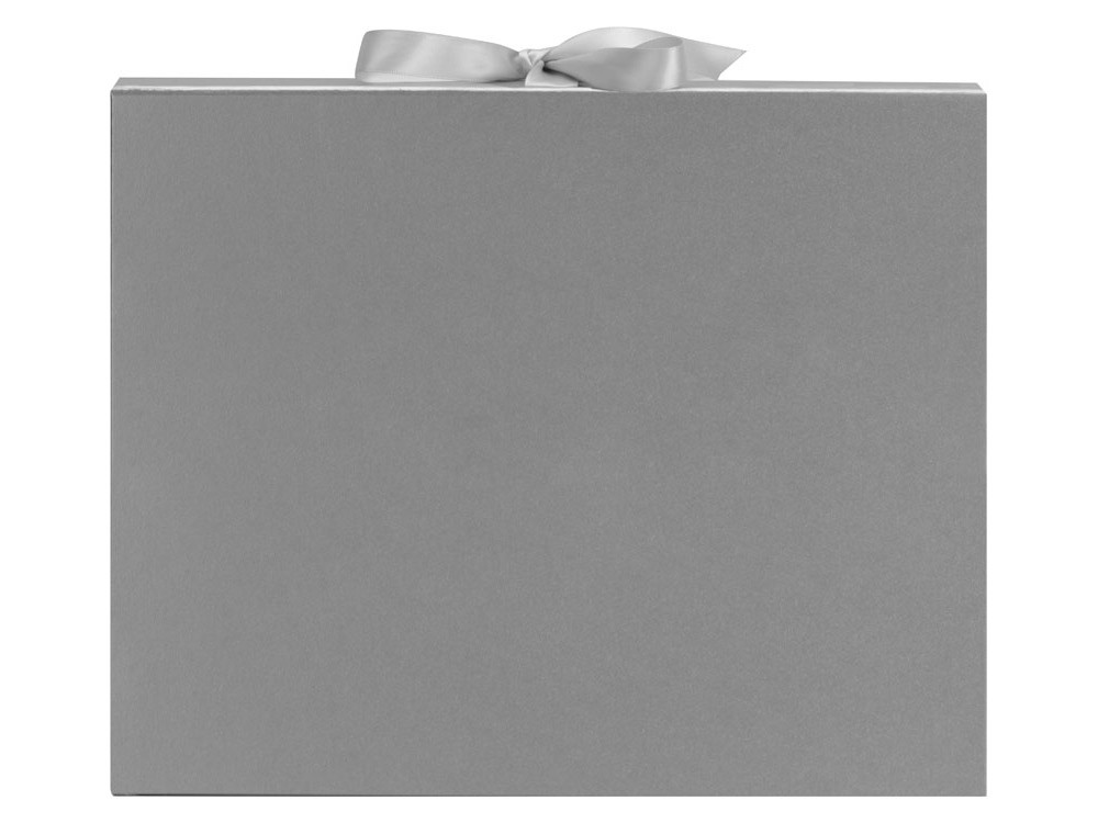 Коробка разборная на магнитах с лентами, серебристый - фото 4 - id-p105265030