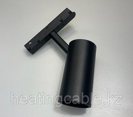 Магнитный трековый LED светильник. Круглый поворотный направленный 24W 4000К IP20, фото 1