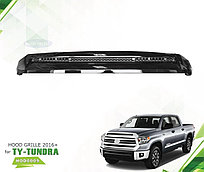 Молдинг капота на Toyota Tundra 2013-21 (Черный цвет)