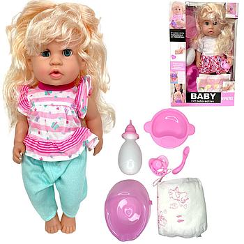 30805-6 Baby Кукла разная одежда  +6 аксесс. (отправляем в разобранном виде) 37*23см