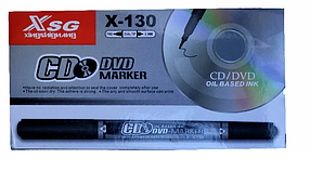 Маркер для CD двусторонний CD XSG X-130 черный