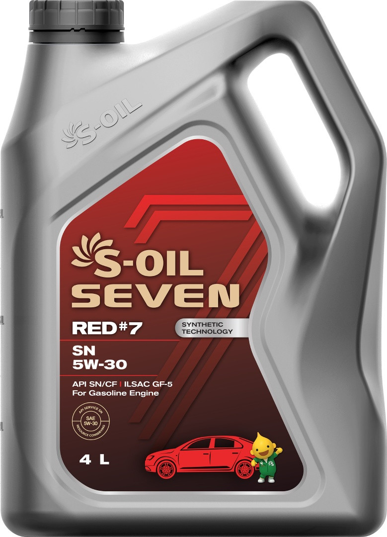 Масло моторное S-OIL Seven Red 7 5W-30 4 л