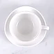 Кофейная пара (чашка + блюдце) 90 мл  Royal White TU9999-2 / TUDOR, фото 3
