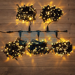 Гирлянда "LED ClipLight" 24V, 5 нитей по 20 метров, цвет диодов ТЕПЛЫЙ БЕЛЫЙ