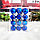 Новогодние елочные шарики глянцевые и матовые синие HM-2 12 шт 3 см, фото 2