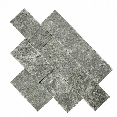 Плитка облицовочная "Рваный камень" талькохлорит 100*50*20 мм 1м²/200 шт.