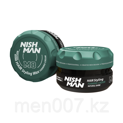 Nishman M8 Wax (Кремообразный воск для укладки волос) естественный блеск 100 мл