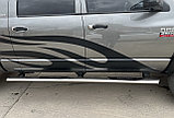 Пороги с проступью Папа Тюнинг d76 для DODGE RAM 2500 Mega Cab 2004-2010, фото 3