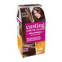 Краска-уход для волос L'Oreal Casting Creme Gloss, 513 Морозный капучино