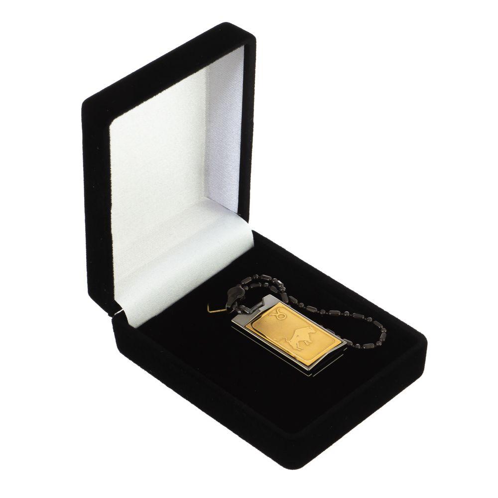 Флеш-карта с гравировкой символа знака зодиака "Телец" Златоуст USB 2.0 32 Gb в подарочной упаковке - фото 3 - id-p94297034